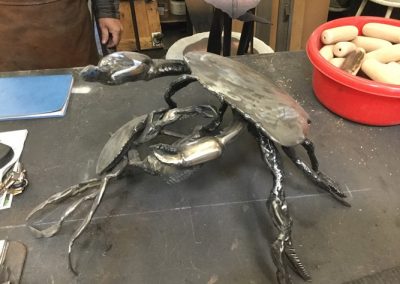 NElson Shaw Studio - steel crab sculpture