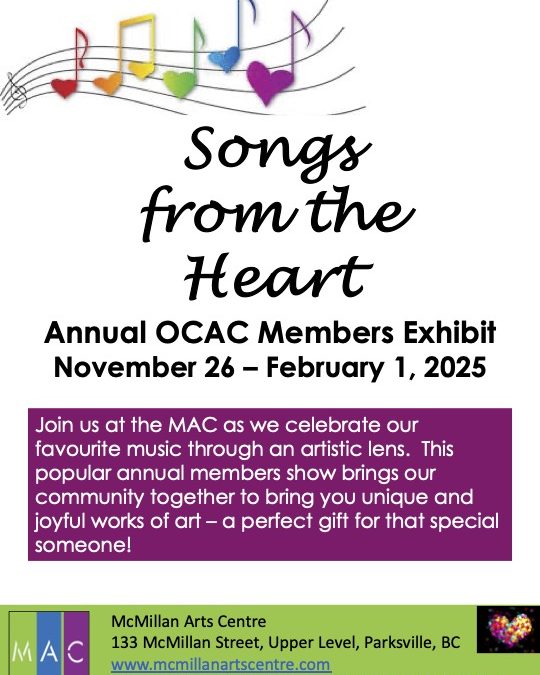 Songs from the Heart, Annual OCAC Members Exhibit