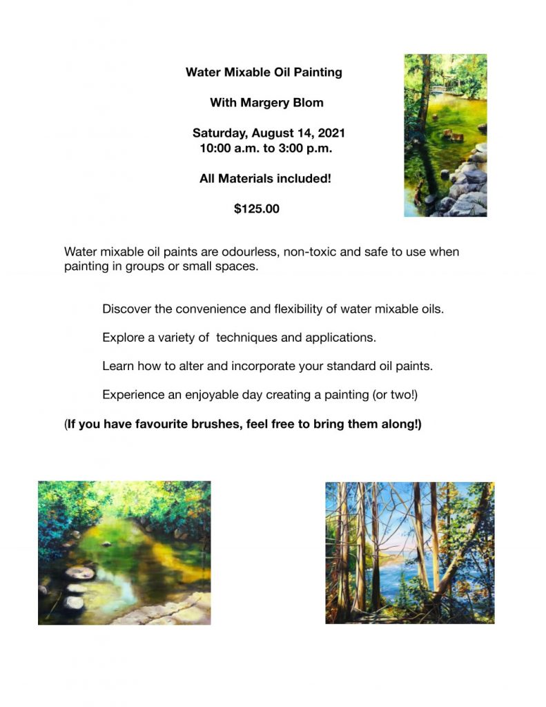 Water Mixable oil workshop_1 painting with Margery Blom