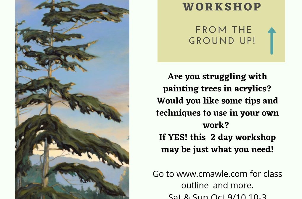 Painting Trees in Acrylic: Workshop with Cindy Mawle