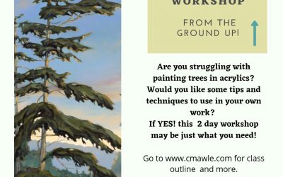 Painting Trees in Acrylic: Workshop with Cindy Mawle