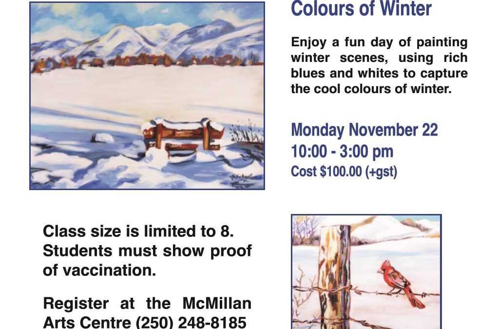 Colours of Winter – Acrylic Painting Workshop with Susan Schaefer