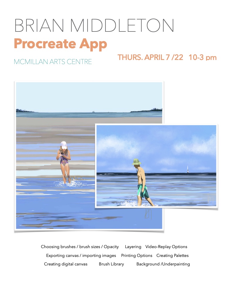 Creating Digital Art in Procreate with Brian Middleton McMillan Arts