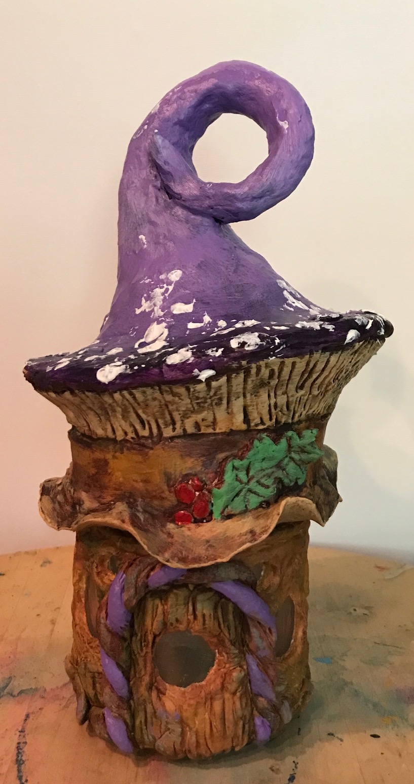 Brenda Milne - purple mushroom