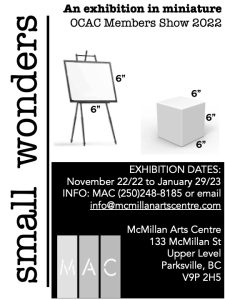 Small Wonders artist callout graphic