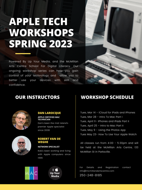 Apple Tech Workshops – Spring 2023