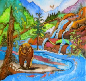 AF-Acrylic Silk Painting-Dianne Nelson