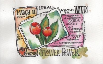 Flower Power: an Art Gems watercolour workshop with Carla Flegel