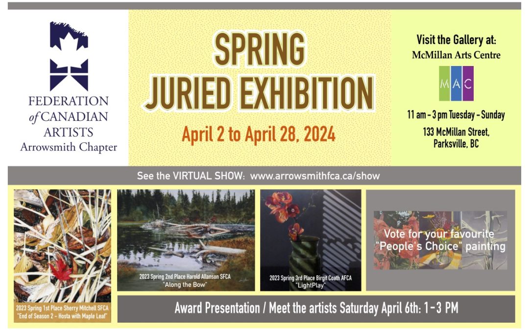 Federation of Canadian Artists SPRING JURIED EXHIBITION