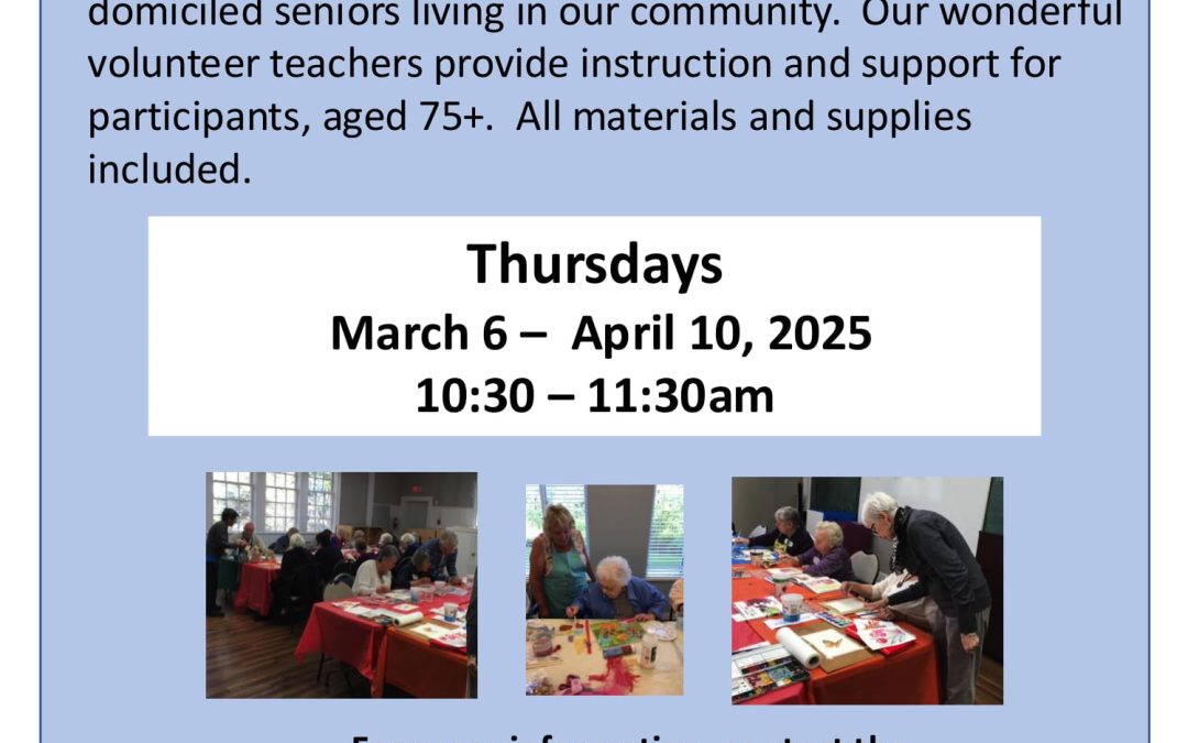 Aging Artfully Program Spring 2025