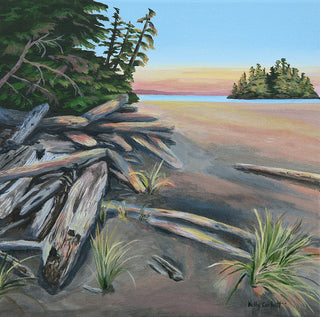 Kelly Corbett - Painting - "Opalite"  12" x 12"