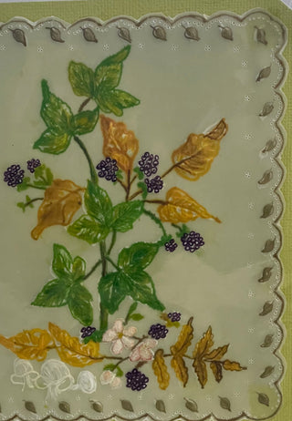 Penny Marshall - Card-  Black berries -  - Card - McMillan Arts Centre & MAC Box Office