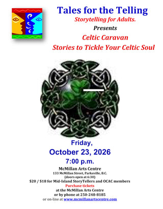 Tales for the Telling - Celtic Caravan - Friday, Oct.23, 2026