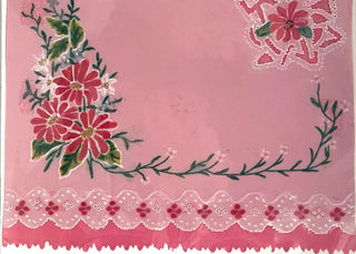 Penny Marshall - Card-  Pink Flowers on pink -  - Card - McMillan Arts Centre & MAC Box Office