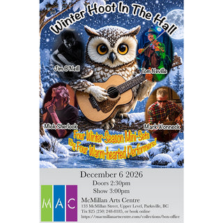 Winter Hoot In the Hall, Concert, Sunday, December 6th, 3pm