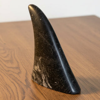 Ian Howie - Carving - Orca Dorsal Fin - 6" tall - Carmanah Black Marble, Franklin River Valley