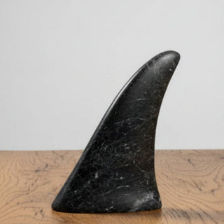 Ian Howie - Carving - Orca Dorsal Fin - 6" tall - Carmanah Black Marble, Franklin River Valley