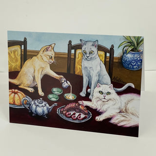 Andrea Walters - Card - Cats' Cream Tea -  - Card - McMillan Arts Centre & MAC Box Office