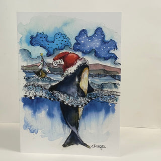 Carla Flegel - Christmas Card - "Jump for Joy" Christmas Orca - Carla Flegel - Christmas Card - McMillan Arts Centre & MAC Box Office