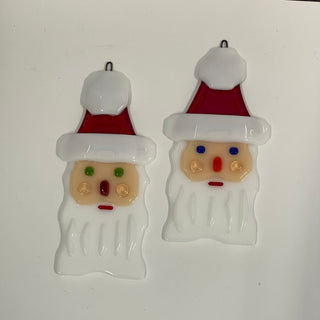 Bruce Thurston - Fused Glass - Santa - 4" long -  - Glass - McMillan Arts Centre & MAC Box Office