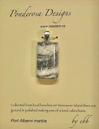 Elaine Bohm - Pendant - Port Alberni marble - 20" chain included -  - Jewellery - McMillan Arts Centre & MAC Box Office