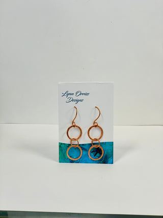 Lynn Orriss - Earrings - Copper - Round Rings -  - Jewellery - McMillan Arts Centre & MAC Box Office