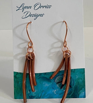 Lynn Orriss - Earrings - Copper - Fringe -  - Jewellery - McMillan Arts Centre & MAC Box Office
