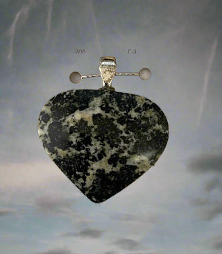 Elaine Bohm - Pendant - Heart - Jasper - 18" chain included -  - Jewellery - McMillan Arts Centre & MAC Box Office