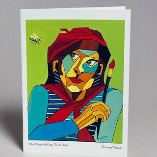 Rosemary Fontenla - Card - "Bee-ware of the Crazy French Artist" -  - Card - McMillan Arts Centre & MAC Box Office