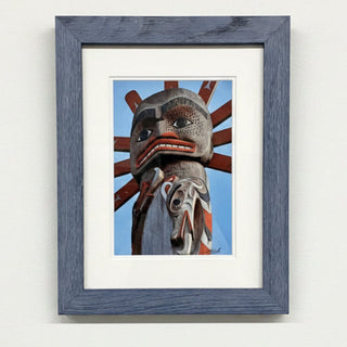 Gerald Fuller - Print -Totem Pole, "Watchman" framed -  - Indigenous Art - McMillan Arts Centre & MAC Box Office