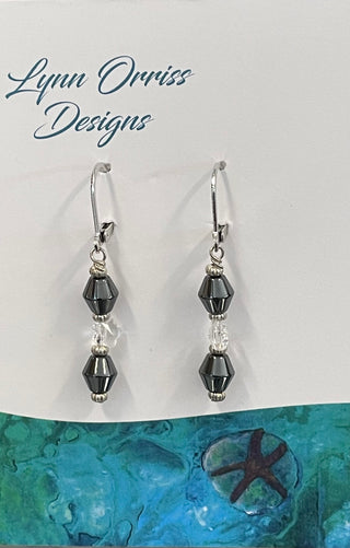 Lynn Orriss - Jewellery - Earrings - Hematite and crystal beads -  -  - McMillan Arts Centre & MAC Box Office