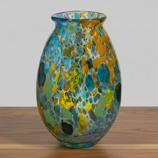 Cinderella Glass - Monet vase - 8" tall -  - Glass Art - McMillan Arts Centre & MAC Box Office