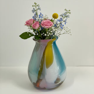 Cinderella Glass - Abstract Vase -4.5" tall -  - Glass Art - McMillan Arts Centre & MAC Box Office