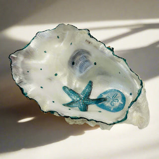 Darlene Looy - Painted Oyster Shell -  - Mixed Media - McMillan Arts Centre & MAC Box Office