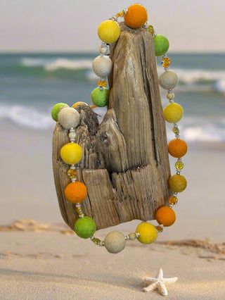 Lynn Orriss - Necklace - Felted Balls - 15" long -  - Jewellery - McMillan Arts Centre & MAC Box Office