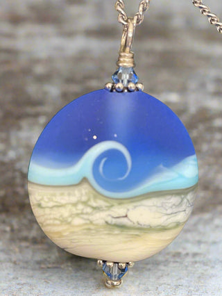 Garry White (Glass in Motion) - Necklace - Lampwork pendant - Circle - 18" chain -  - Jewellery - McMillan Arts Centre & MAC Box Office