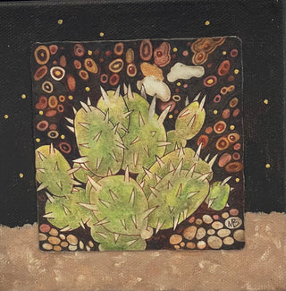 Margaret Bremner - Painting - Desert Nights -  - Zentangle - McMillan Arts Centre & MAC Box Office