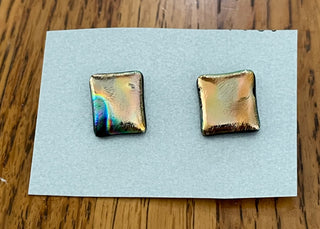 Robert Tutty - Earrings -  Dichroic glass - Square -  - Jewellery - McMillan Arts Centre & MAC Box Office