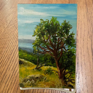 Margery Blom - Oil Painting - Notch Hill - 4" x 6" -  - Painting - McMillan Arts Centre & MAC Box Office