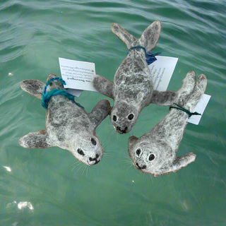 Kate Beauregard - Felted harbour seal -  - Fibre Art - McMillan Arts Centre & MAC Box Office