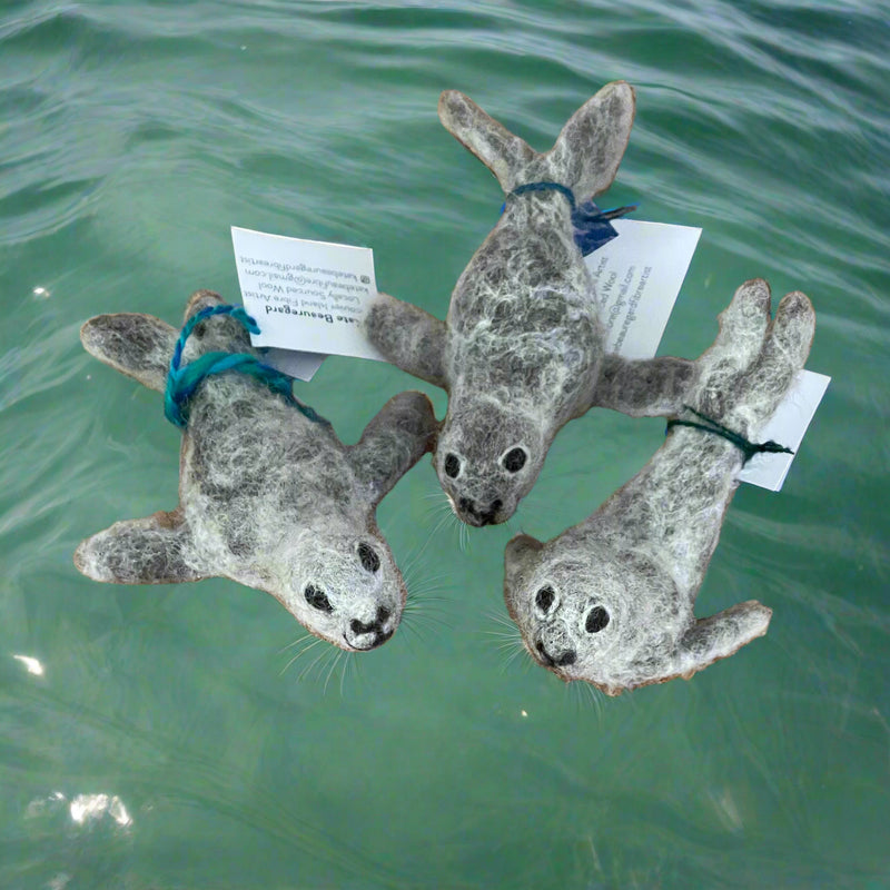 Kate Beauregard - Felted harbour seal -  - Fibre Art - McMillan Arts Centre & MAC Box Office