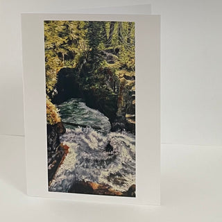 Margery Blom - Card - Little Qualicum Falls -  - Card - McMillan Arts Centre & MAC Box Office