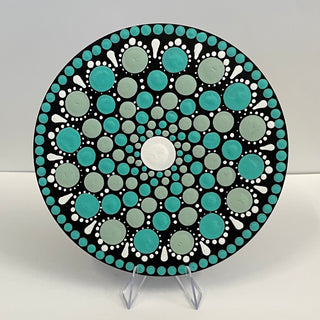 Janet Dzenkiw - Mandela on 5" wooden disc -  - Mandela - McMillan Arts Centre & MAC Box Office