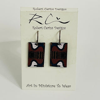 Robert Cerins - Earrings -Guitar - Rectangle -  - Jewellery - McMillan Arts Centre & MAC Box Office