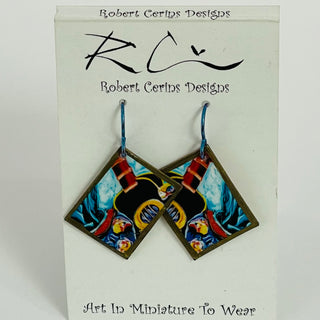 Robert Cerins - Earrings -Guitar - Rectangle -  - Jewellery - McMillan Arts Centre & MAC Box Office