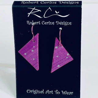 Robert Cerins - Earrings - Purple - Triangle -  - Jewellery - McMillan Arts Centre & MAC Box Office