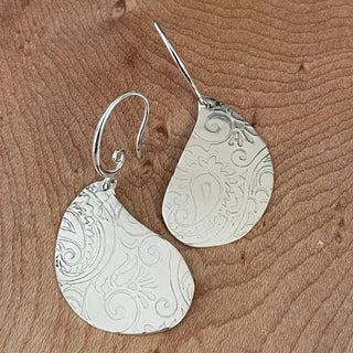 Laurie A. McDonald - Earrings - Sterling Silver - Paisley Pod -  - Jewellery - McMillan Arts Centre & MAC Box Office
