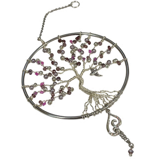 Dee Amendt - Suncatcher - Tree of Life  - 4" diameter, 9" hanging length -  - Metal Art - McMillan Arts Centre & MAC Box Office