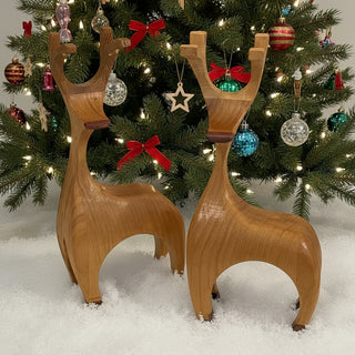 Ron Acton - Wood - Large Reindeer -  - Wood Art - McMillan Arts Centre & MAC Box Office