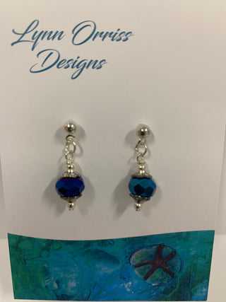 Lynn Orriss - Earrings - Small faceted bead on stud -  - Jewellery - McMillan Arts Centre & MAC Box Office